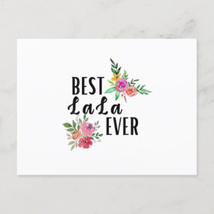 Mother Best Lala Ever Birthday Postcard