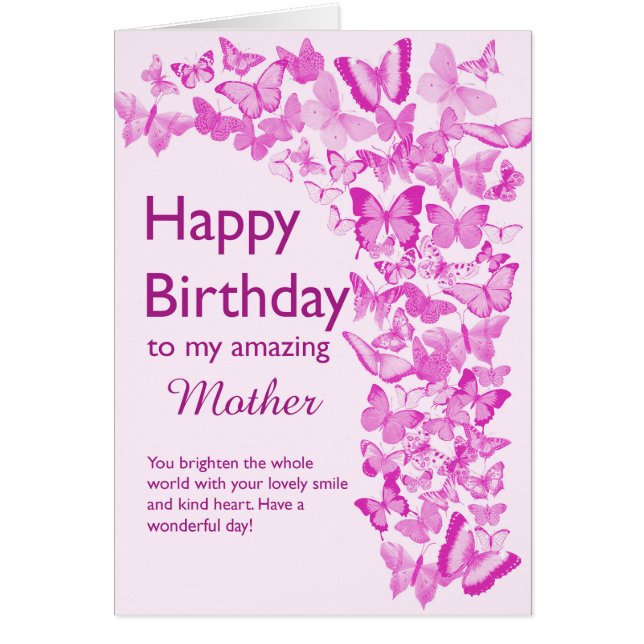 Mother Birthday Butterflies (Front)