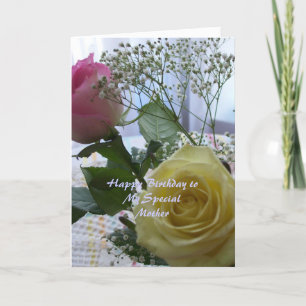 Mother Birthday Christian Card Roses
