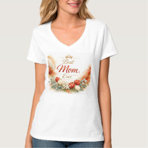 Mother Boho Watercolor Peach Mint, Agate Gold, Art T-Shirt
