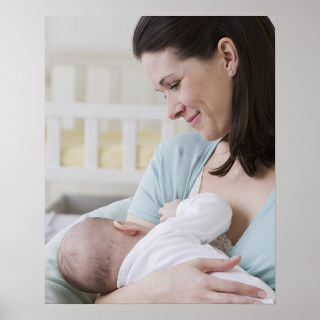 Mother breastfeeding baby poster (Front)