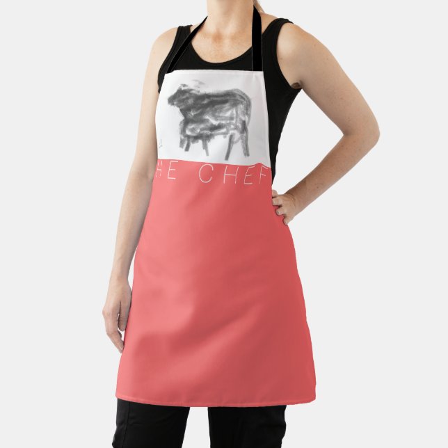 Mother Buffalo and her cub Chinese Ox Year Ap3 Apron (Insitu)