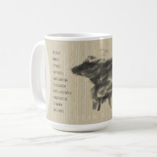 Mother Buffalo and her cub Chinese Ox Year PerM Coffee Mug