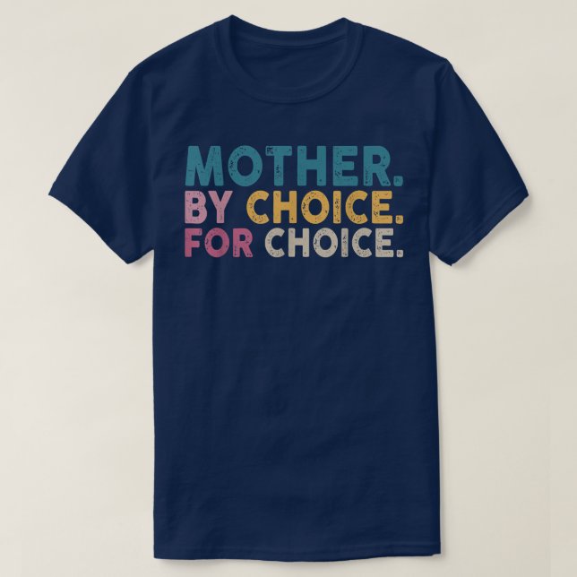 Mother By Choice For Choice Uterus Abstract Face F T-Shirt (Design Front)