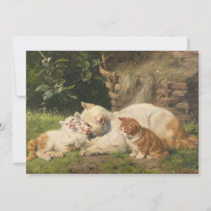 Mother Cat with Kittens   Julius Adam the Younger