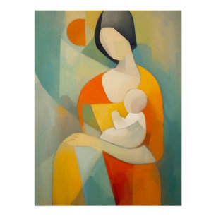 Mother & Child Blossoming Affection Wall Art