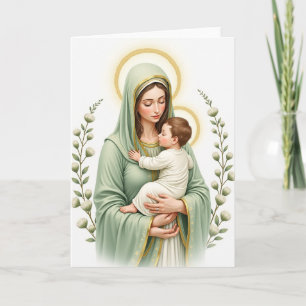 Mother Child Halo Art Card