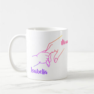 Mother & Child Hands Personalised Mug