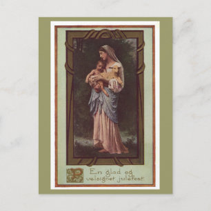 Mother & Child Holiday Postcard