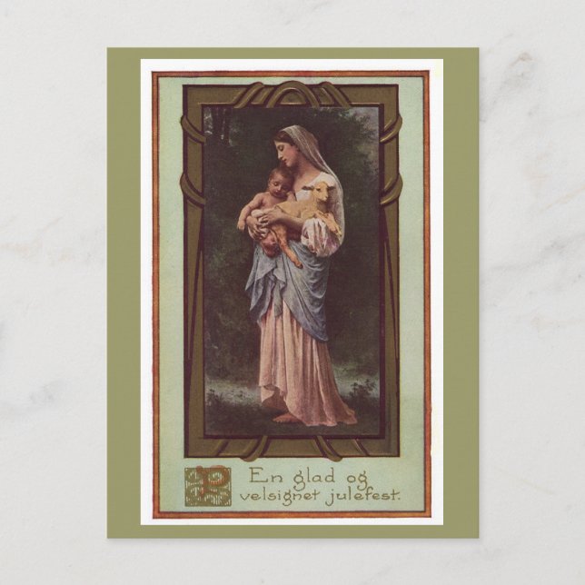 Mother & Child Holiday Postcard (Front)