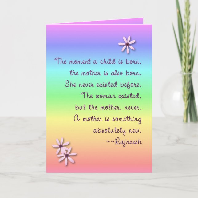Mother Child Mother's Day Card (Front)