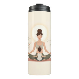 Mother Child Yoga Meditation Art Thermal Tumbler