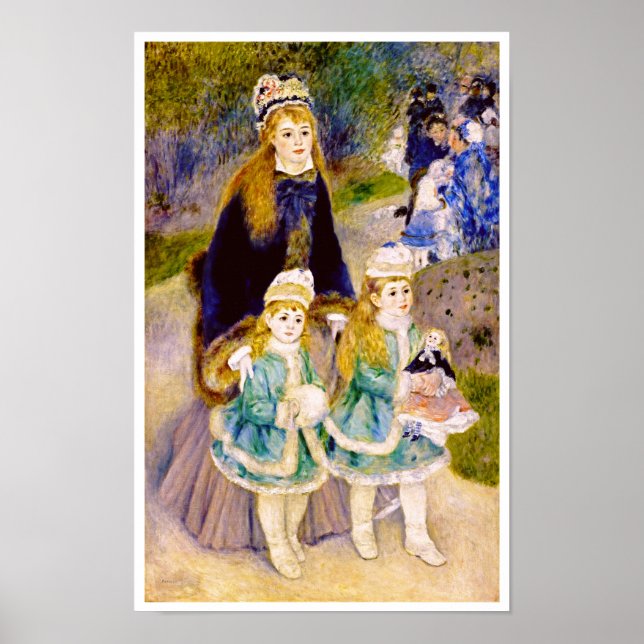 Mother & Children by Renoir Poster (Front)