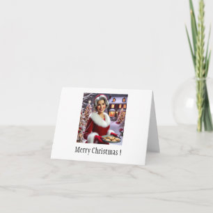 Mother Christmas Cookie Greeting Card