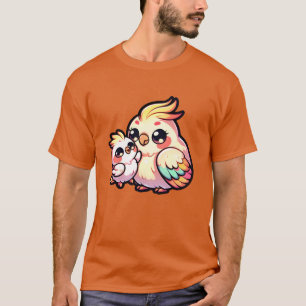 Mother Cockatiel With Her Baby for Mothers Day fri T-Shirt