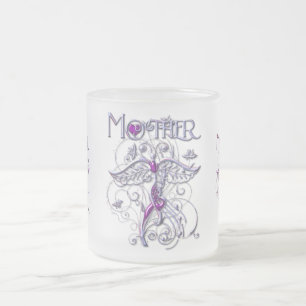 Mother  coffee  frosted glass coffee mug
