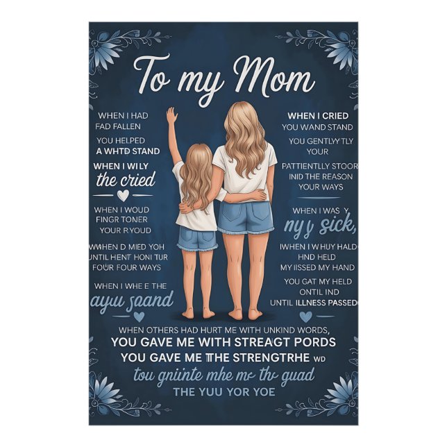 Mother-Daughter Bond Art Print – Sentimental Blond (Front)