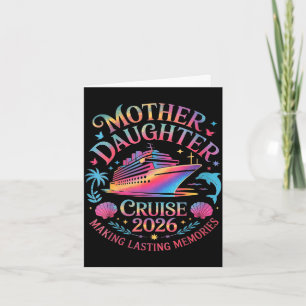 Mother daughter cruise 2026 vacation trip matching card