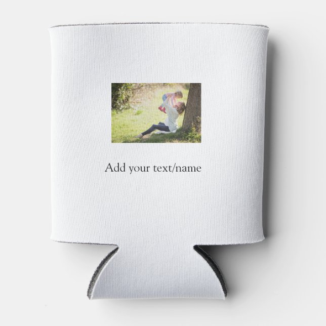 Mother daughter family photo add name picture text can cooler (Front)