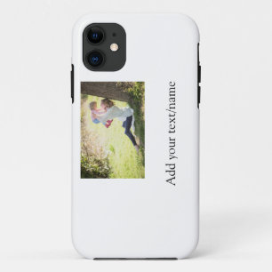 Mother daughter family photo add name picture text iPhone 11 case