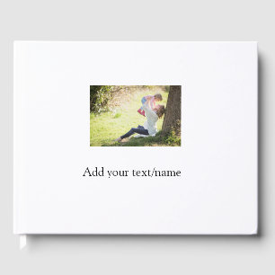 Mother daughter family photo add name picture text guest book