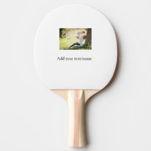 Mother daughter family photo add name picture text ping pong paddle
