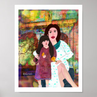 Mother & Daughter LeeMarie's Creative Design  Poster