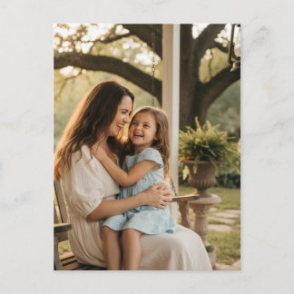 Mother daughter love photo mothers day family gift postcard