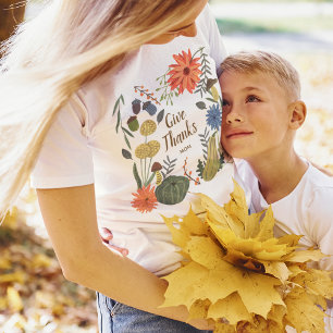 Mother Daughter Mom Thanksgiving fall outfit T-Shirt