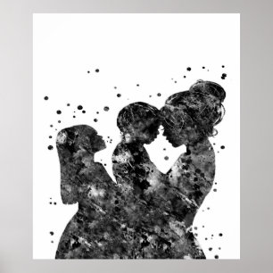 Mother daughter son Gift,Family Birthday Gift Idea Poster