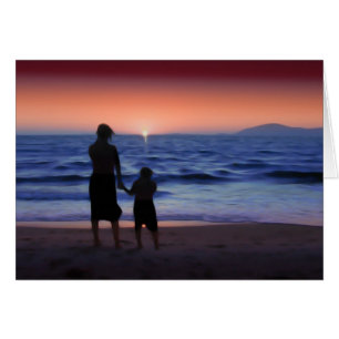 Mother Daughter Sunset