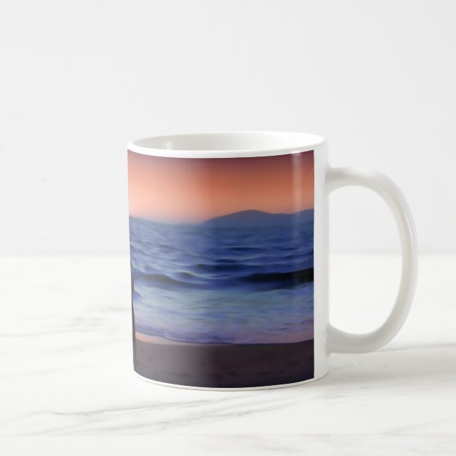 Mother & Daughter Walk on the Beach (Mother's Day) Coffee Mug (Right)