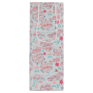 Mother Day BG 01 Offwhite BG Wine Gift Bag