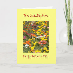 Mother Day Step Mum Card