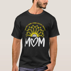 Mother Day Sunflower Amazing Loving Strong Selfles T-Shirt