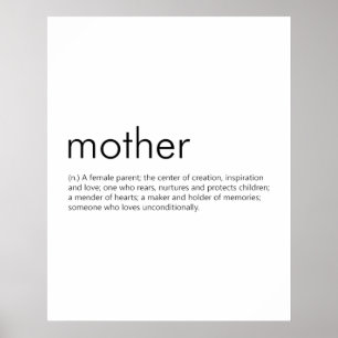 Mother (Definition) - Meaning of Mother Poster