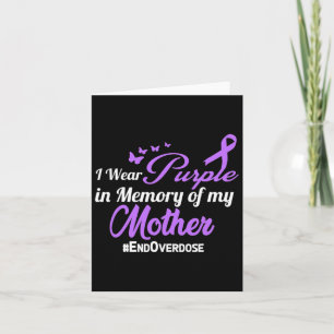 Mother Drug Overdose Awareness Memory Card