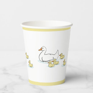 Mother Duck and Ducklings Baby Shower Paper cup