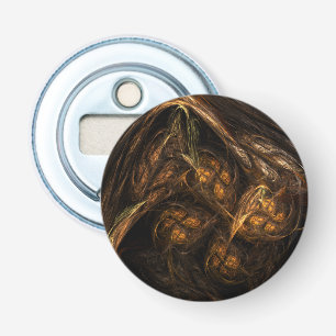 Mother Earth Abstract Art Button Bottle Opener