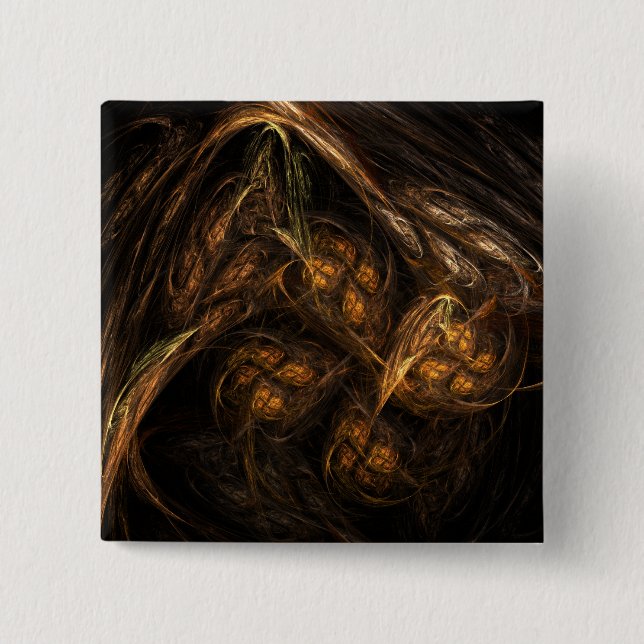 Mother Earth Abstract Art Button (square) (Front)