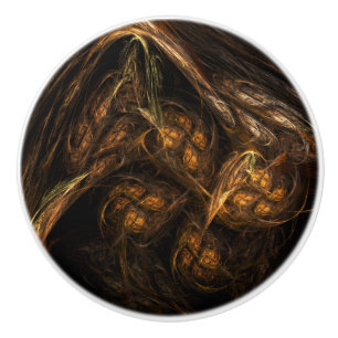 Mother Earth Abstract Art Ceramic Knob