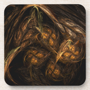 Mother Earth Abstract Art Cork Coaster