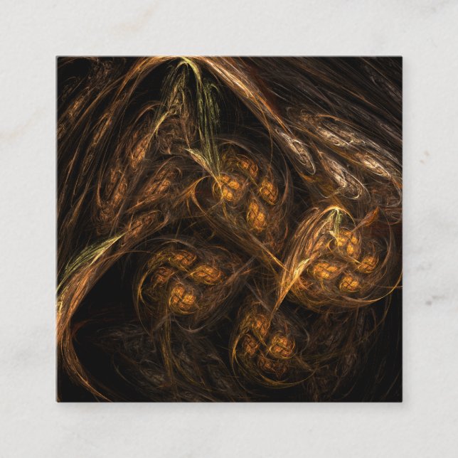 Mother Earth Abstract Art Enclosure Card (Front)