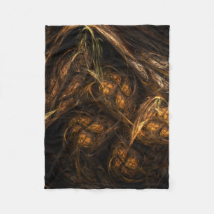 Mother Earth Abstract Art Fleece Blanket
