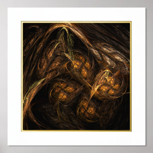 Mother Earth Abstract Art Foil Prints