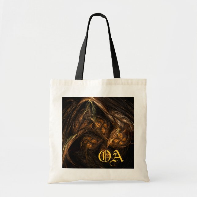 Mother Earth Abstract Art Monogram Bag (Front)