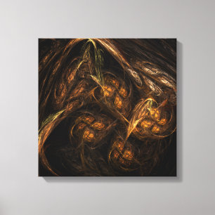 Mother Earth Abstract Art Quad Canvas Print