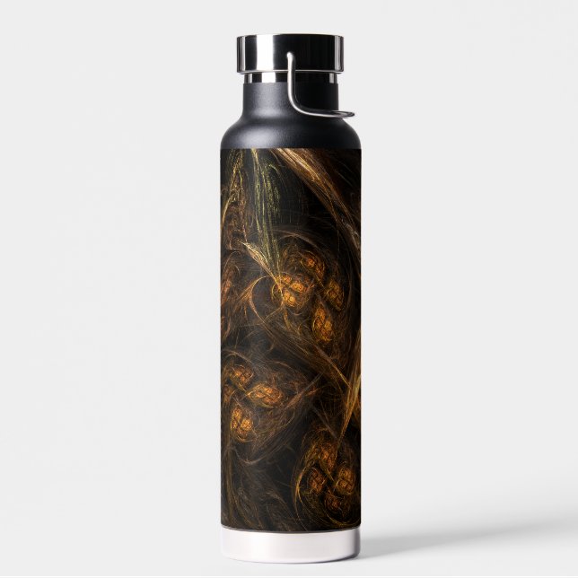 Mother Earth Abstract Art Water Bottle (Left)