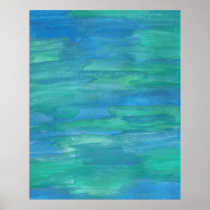 Mother Earth Abstract Watercolor Poster