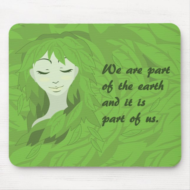 Mother Earth (Asleep) Mouse Mat (Front)